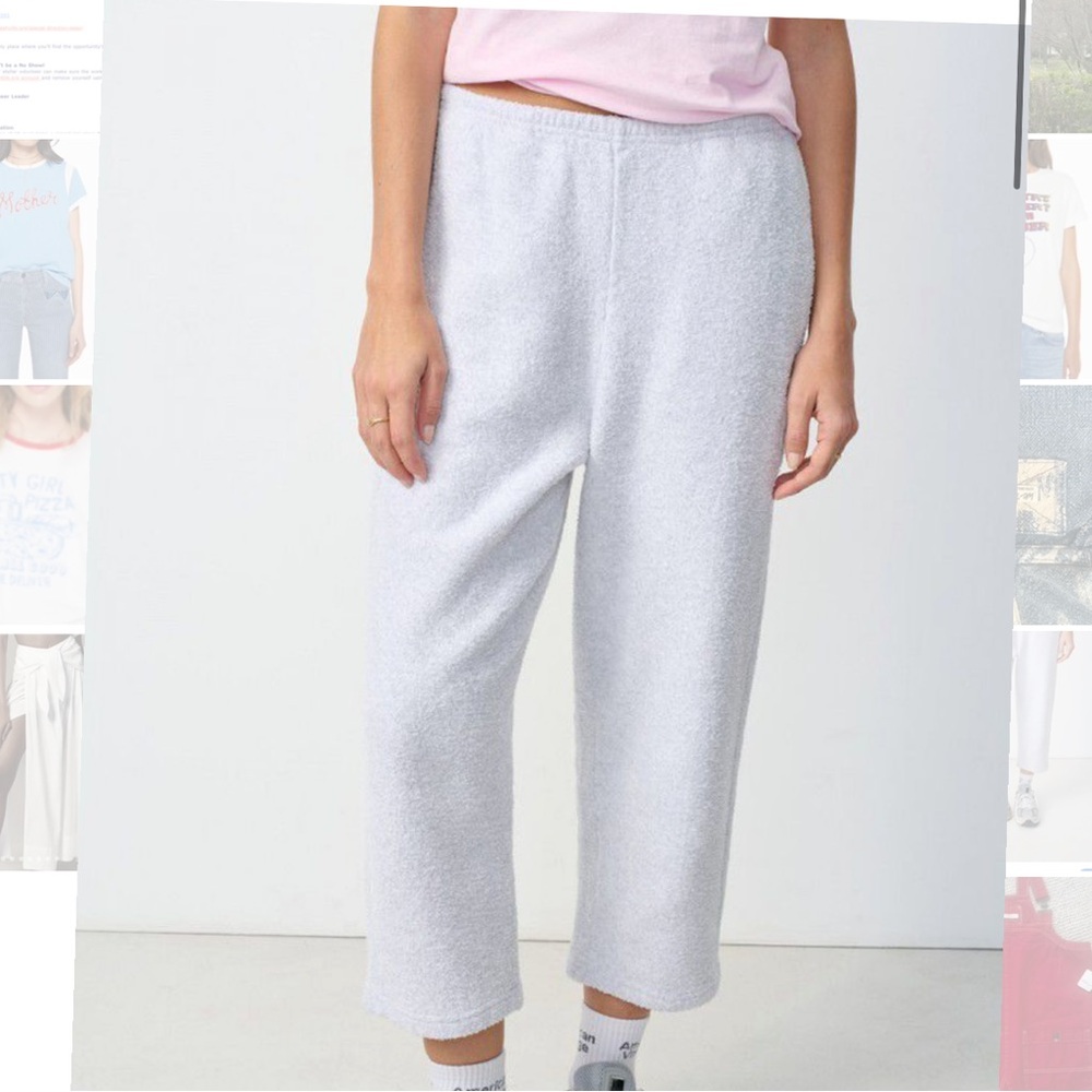 American Vintage Soft Gray Cropped Pants